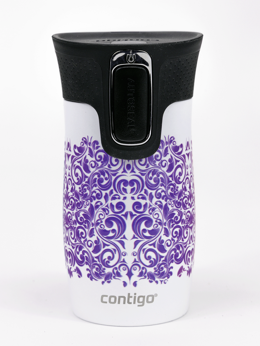 Kubek termiczny - Contigo West Loop Mini • 300ml • Glamour - Biały Metalik