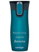 Kubek termiczny z grawerem - Contigo West Loop • 470ml • Turkusowy