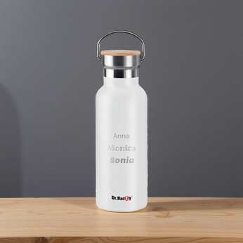Butelka termiczna Dr.Bacty Iris 500 ml - biała- personalizowana grawerem