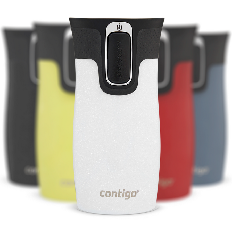 Kubek termiczny - Contigo West Loop Mini • 300ml • biały metalik - powystawowy