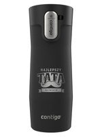 Kubek termiczny Contigo West Loop 3.0 470ml - Dla Taty - Czarny Mat