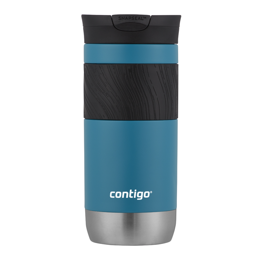 Kubek termiczny z grawerem - Contigo Byron 2.0 • 470ml • Niebieski mat
