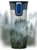 Kubek termiczny - Contigo West Loop 2.0 • 470ml • Stalowy - Las
