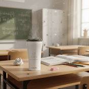 Kubek termiczny na kawę Dr.Bacty Apollo 2.0 - 360 ml - Dla nauczyciela - Glossy White