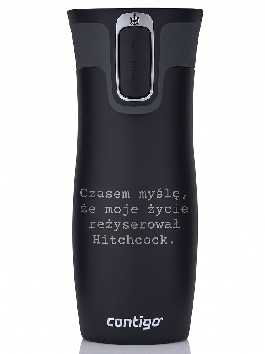Kubek termiczny Contigo West Loop 2.0 470 ml - Hitchcock - czarny