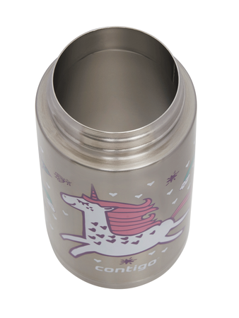Bidon termiczny dla dziecka - Contigo Easy Clean • 380ml • Różowy Jednorożec
