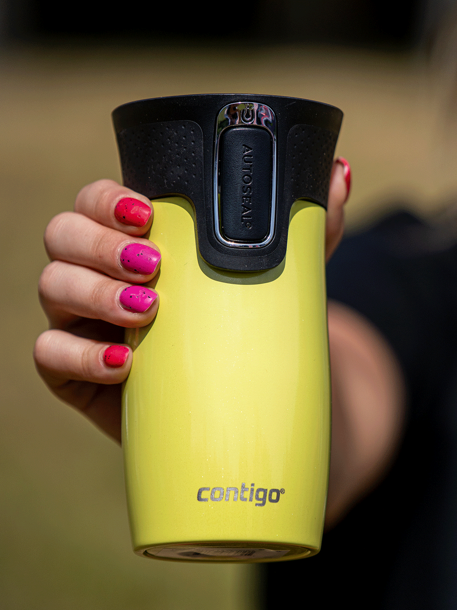 Kubek termiczny - Contigo West Loop Mini • 300ml • żółty metalik - powystawowy