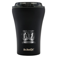 Kubek termiczny do kawy Dr.Bacty Apollo - 227 ml - Najlepszy tata - czarny