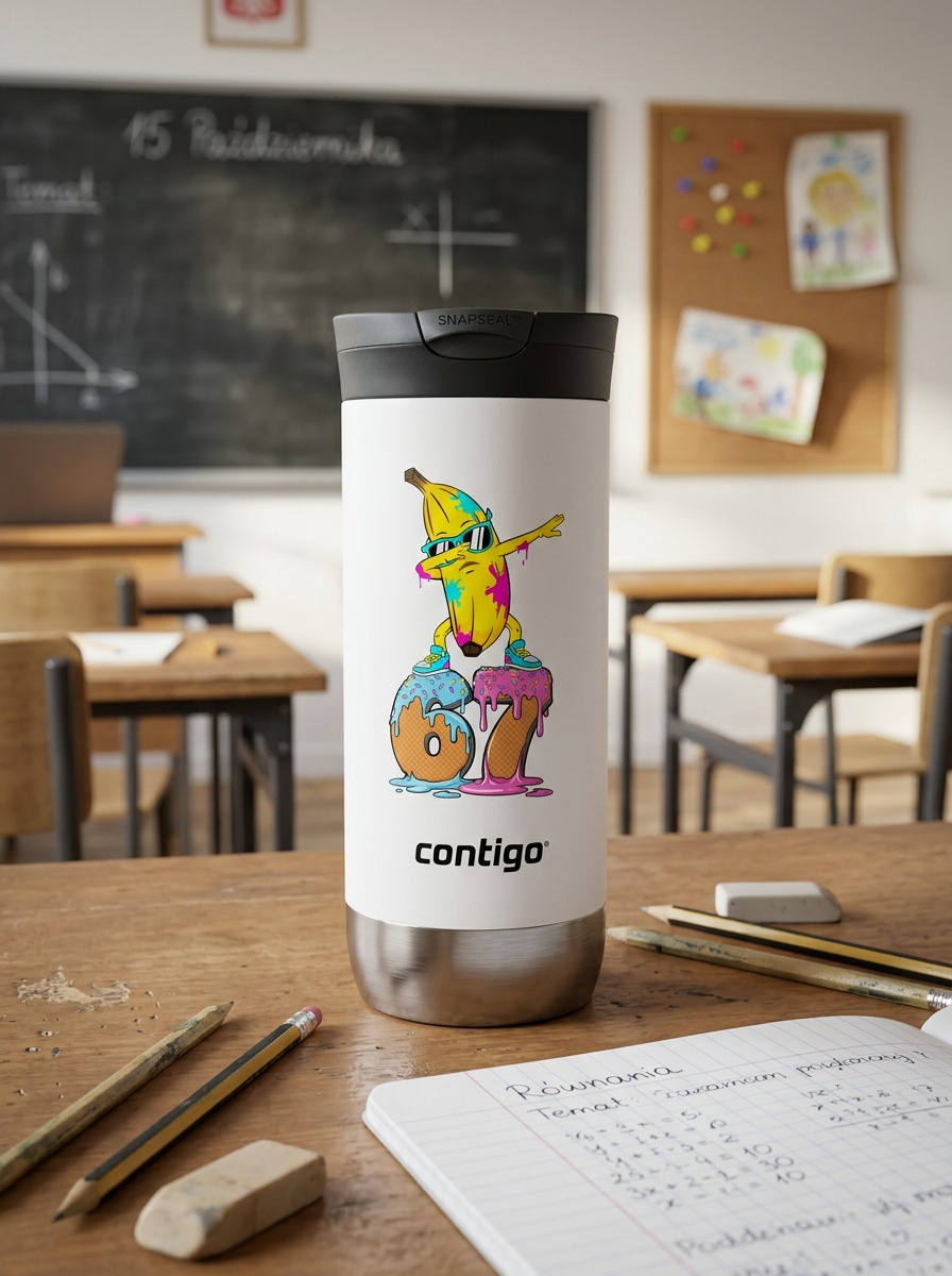 Kubek termiczny na kawę Contigo Huron 2.0 470ml - Zebra