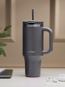 Kubek termiczny ze słomką Contigo Streeterville Tumbler 1200 ml - Darkstone