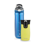 Zestaw Contigo butelka Ashland 720 ml + kubek termiczny West Loop Mini 300 ml – żółty metalik