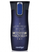Kubek termiczny - Contigo West Loop 2.0 • 470ml • Jesteś Nauczycielem • Granat Mat