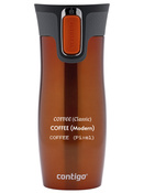 Kubek termiczny z grawerem - Contigo West Loop 2.0 • 470ml • Pomarańczowy