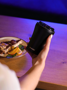 Kubek termiczny do kawy z powłoką ceramiczną Dr.Bacty Apollo 227 ml - czarny