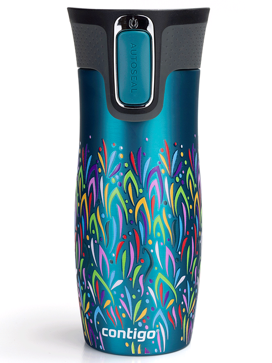 Kubek termiczny - Contigo West Loop 2.0 • 470ml • Floresy - Biscay Bay