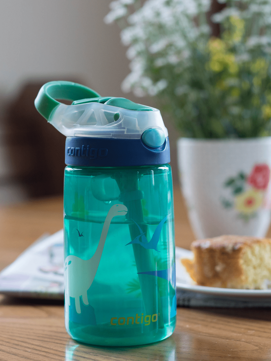 Bidon dla dzieci / Kubek dla dzieci - Contigo Gizmo Flip • 414ml • Jungle Green Dino