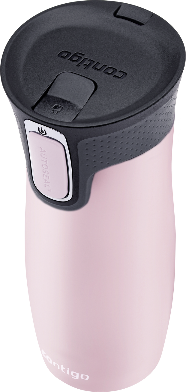 Kubek termiczny - Contigo West Loop 2.0 • 470ml • różowy mat - powystawowy