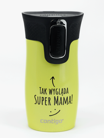 Kubek termiczny - Contigo West Loop Mini • 300ml • Tak wygląda Super Mama - Limelight