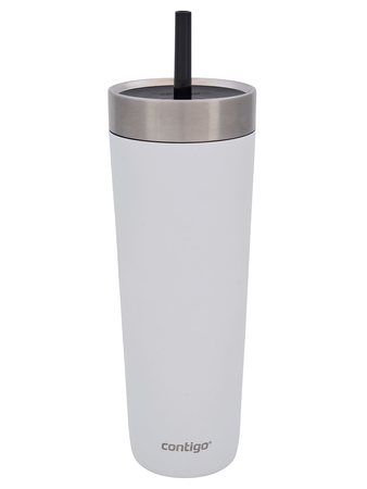 Kubek termiczny ze słomką Contigo Luxe Tumbler 720ml - Salt - powystawowy