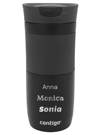 Kubek termiczny z grawerem Contigo Byron 470ml - Black Mat