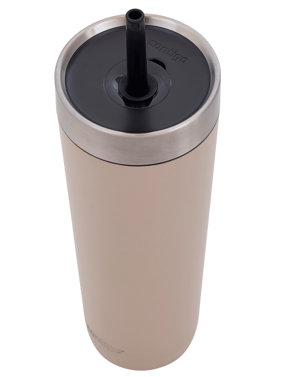 Kubek termiczny ze słomką - Contigo Luxe Tumbler • 720ml • Brown Sugar