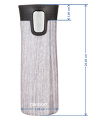 Kubek termiczny - Contigo Pinnacle Couture • 420ml • White Marble