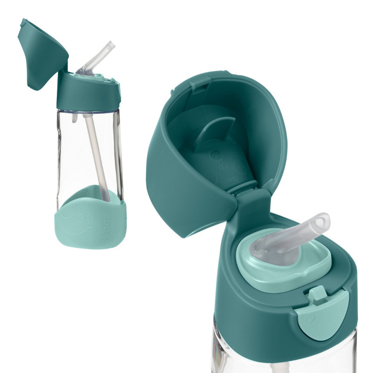 B.Box Zestaw Mini Lunchbox + Butelka tritanowa ze słomką 450ml Blue Slate