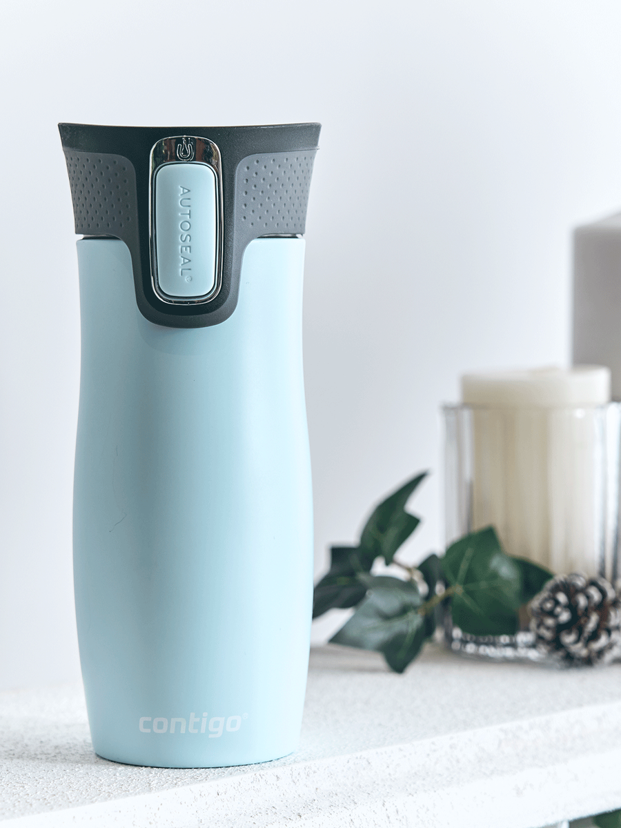 Kubek termiczny z grawerem - Contigo West Loop 2.0 • 470ml • Błękitny