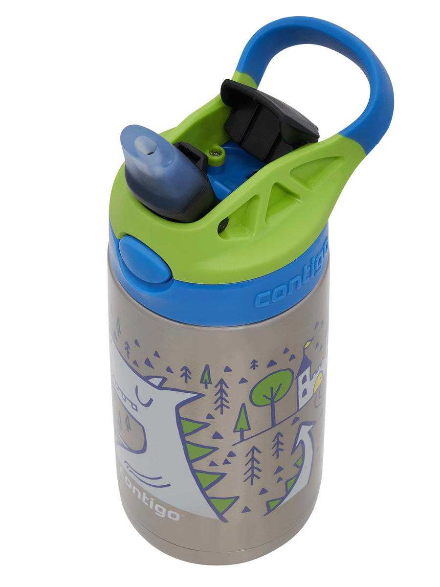 Bidon termiczny dla dziecka - Contigo Easy Clean • 380ml • Zielony Smok