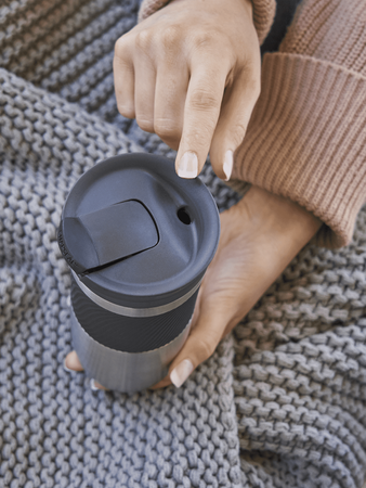 Kubek termiczny - Contigo Byron • 470ml • Stainless Steel - powystawowy