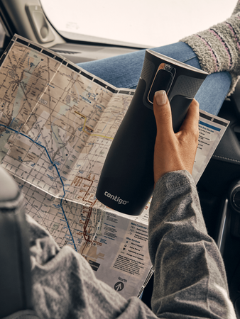 Kubek termiczny - Contigo West Loop 2.0 • 470ml • Brasov - Czarny mat