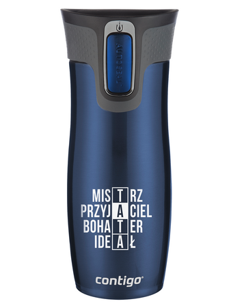 Dzień Taty Kubek termiczny - Contigo West Loop • 470ml • Granat Mat "Tata"