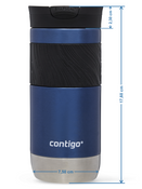 Kubek termiczny z grawerem - Contigo Byron 2.0 • 470ml • Niebieski