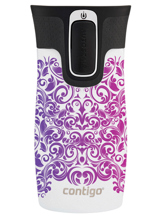 Kubek termiczny - Contigo West Loop Mini • 300ml • Glamour - Biały Metalik