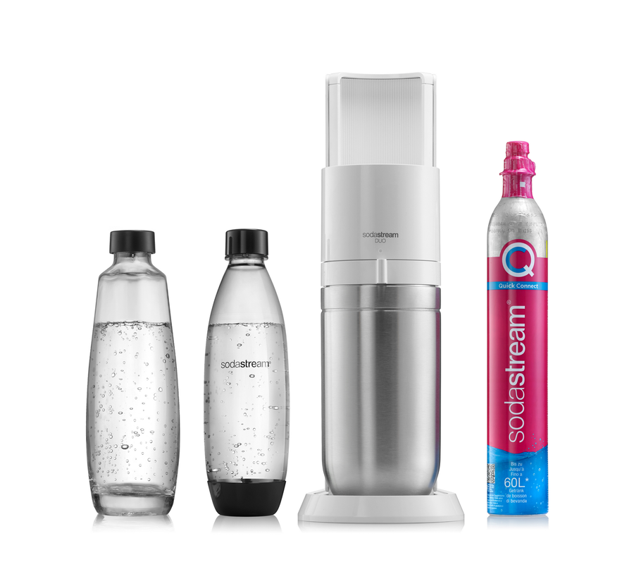 Saturator do wody gazowanej SodaStream Duo biały'+ 2 butelki+ nabój CO2