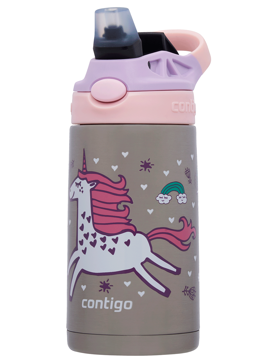 Bidon termiczny dla dziecka - Contigo Easy Clean • 380ml • Różowy Jednorożec