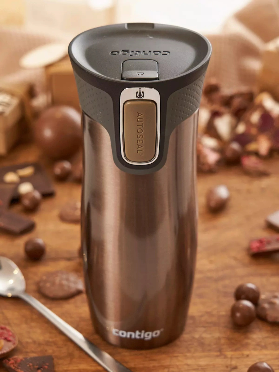 Kubek termiczny - Contigo West Loop 2.0 • 470ml • Electric - Latte