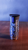 Kubek termiczny Contigo West Loop 2.0 470 ml - Folk Lion- Czarny