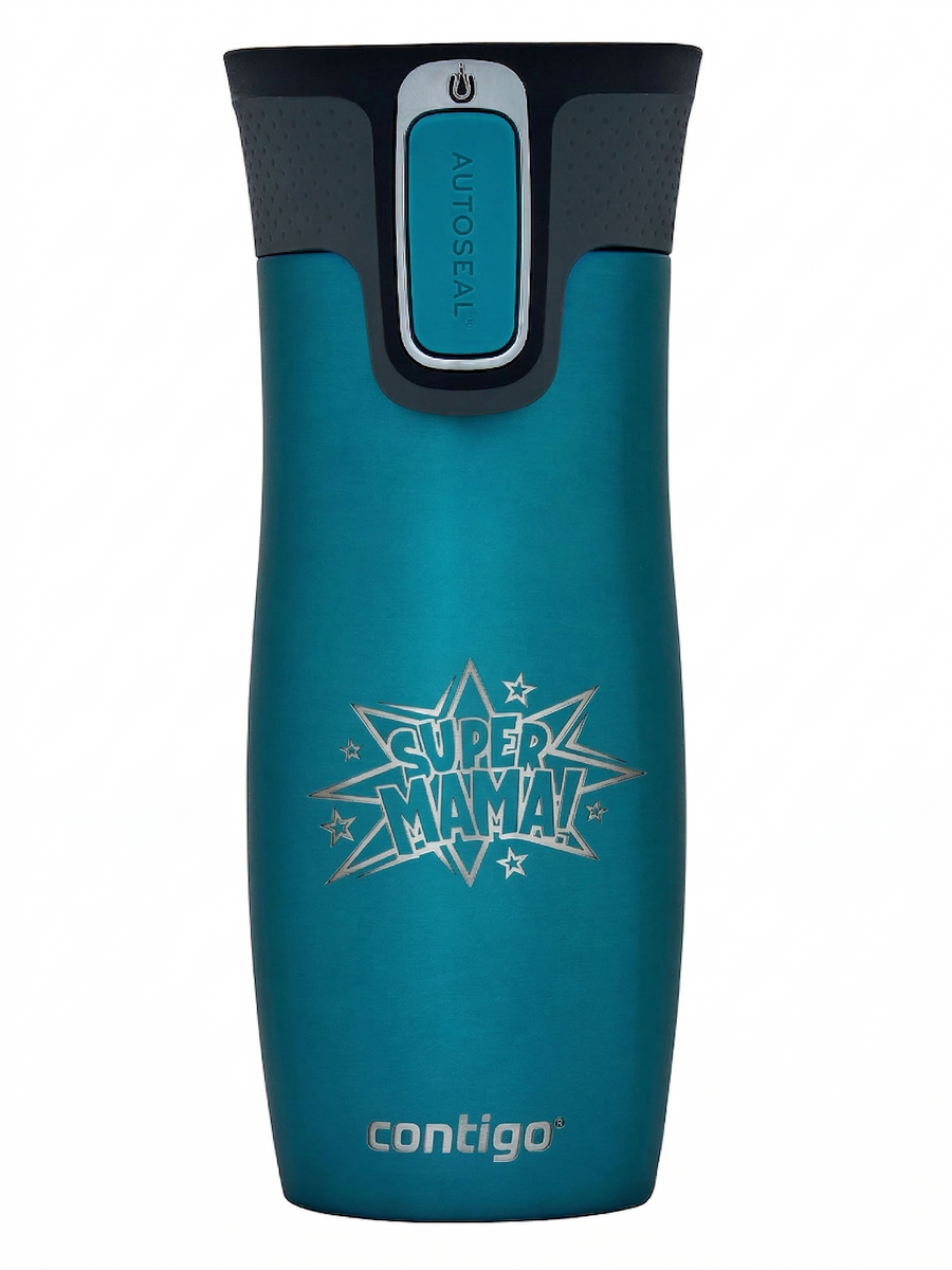 Kubek termiczny - Contigo West Loop 2.0 • 470ml • Super Mama - Biscay Bay
