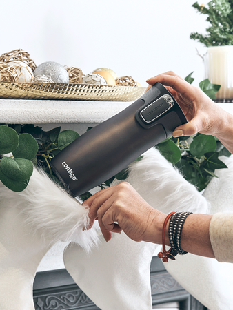 Kubek termiczny z grawerem - Contigo West Loop 2.0 • 470ml • Grafitowy