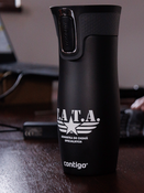 Kubek termiczny Contigo West Loop 2.0 470 ml - Tata - Czarny Mat