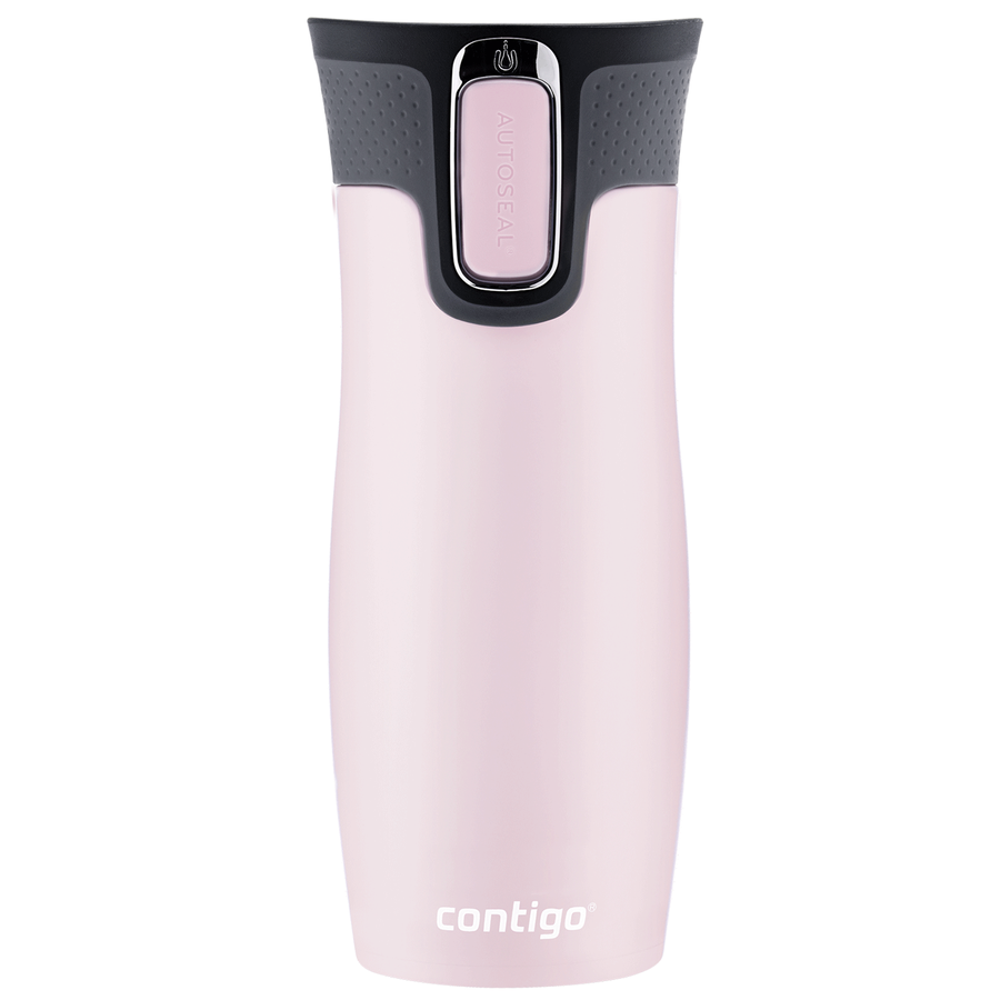 Kubek termiczny - Contigo West Loop 2.0 • 470ml • Peace - Różowy Mat