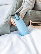 Kubek termiczny - Contigo West Loop 2.0 • 470ml • Błękitny Mat + Pudełko