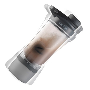Shaker z pojemnikiem - Contigo Shake and Go Fit • 650ml • Black - powystawowy