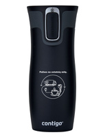 Kubek termiczny Contigo West Loop 2.0 470 ml - Kurier - czarny