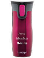 Kubek termiczny z grawerem - Contigo West Loop 2.0 • 470ml • Malinowy