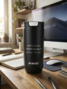 Kubek termiczny z grawerem Dr.Bacty Atlas 540 ml -  czarny