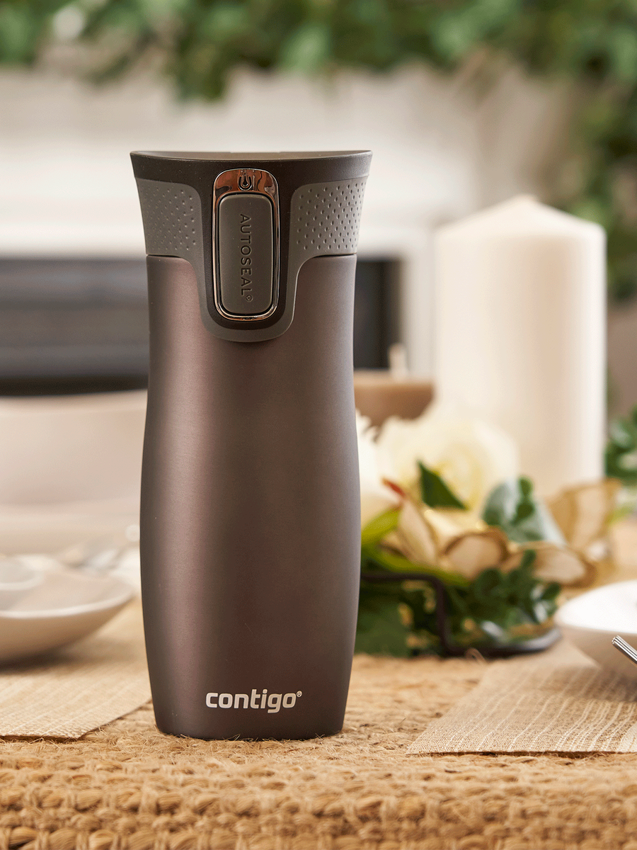 Kubek termiczny z grawerem - Contigo West Loop 2.0 • 470ml • Grafitowy