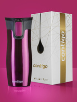 Kubek termiczny - Contigo West Loop 2.0 • 470ml • Malinowy + Pudełko