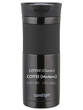 Kubek termiczny z grawerem Contigo Byron 590ml - Czarny